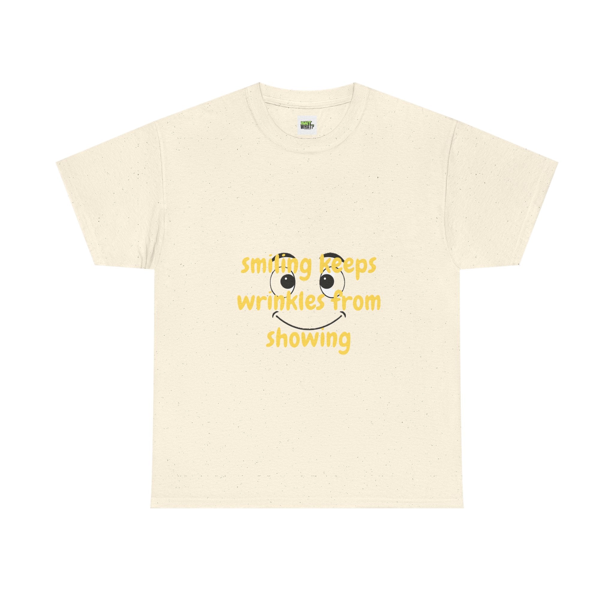 "Smiling Keeps Wrinkles Away" Emoji Tee