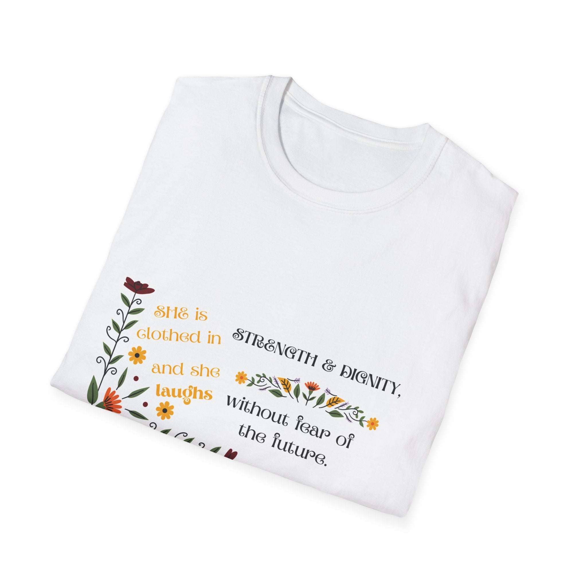Proverbs 31:25 Floral Tee