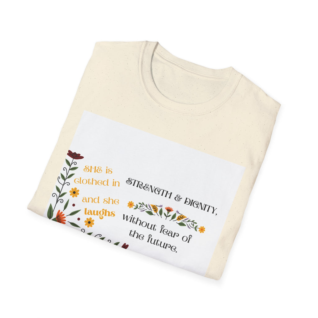 Proverbs 31:25 Floral Tee