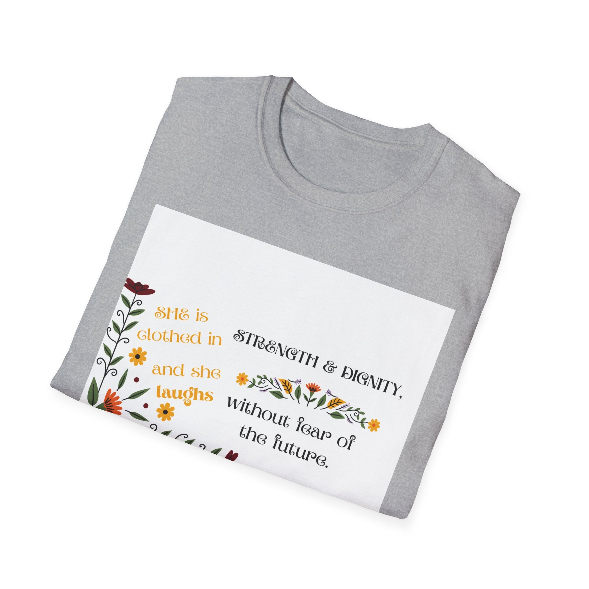 Proverbs 31:25 Floral Tee
