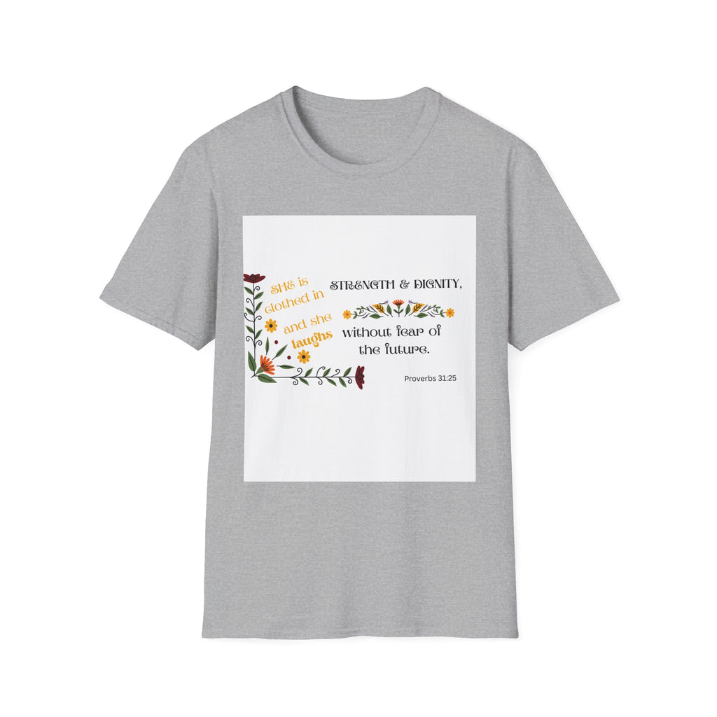 Proverbs 31:25 Floral Tee