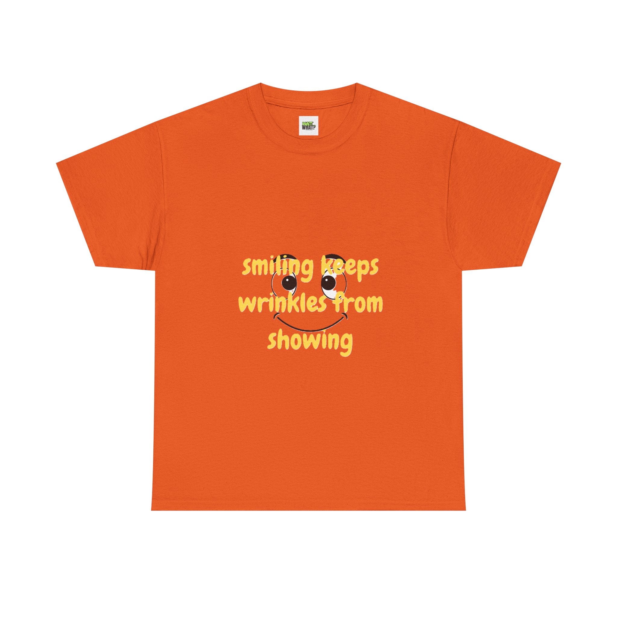 "Smiling Keeps Wrinkles Away" Emoji Tee