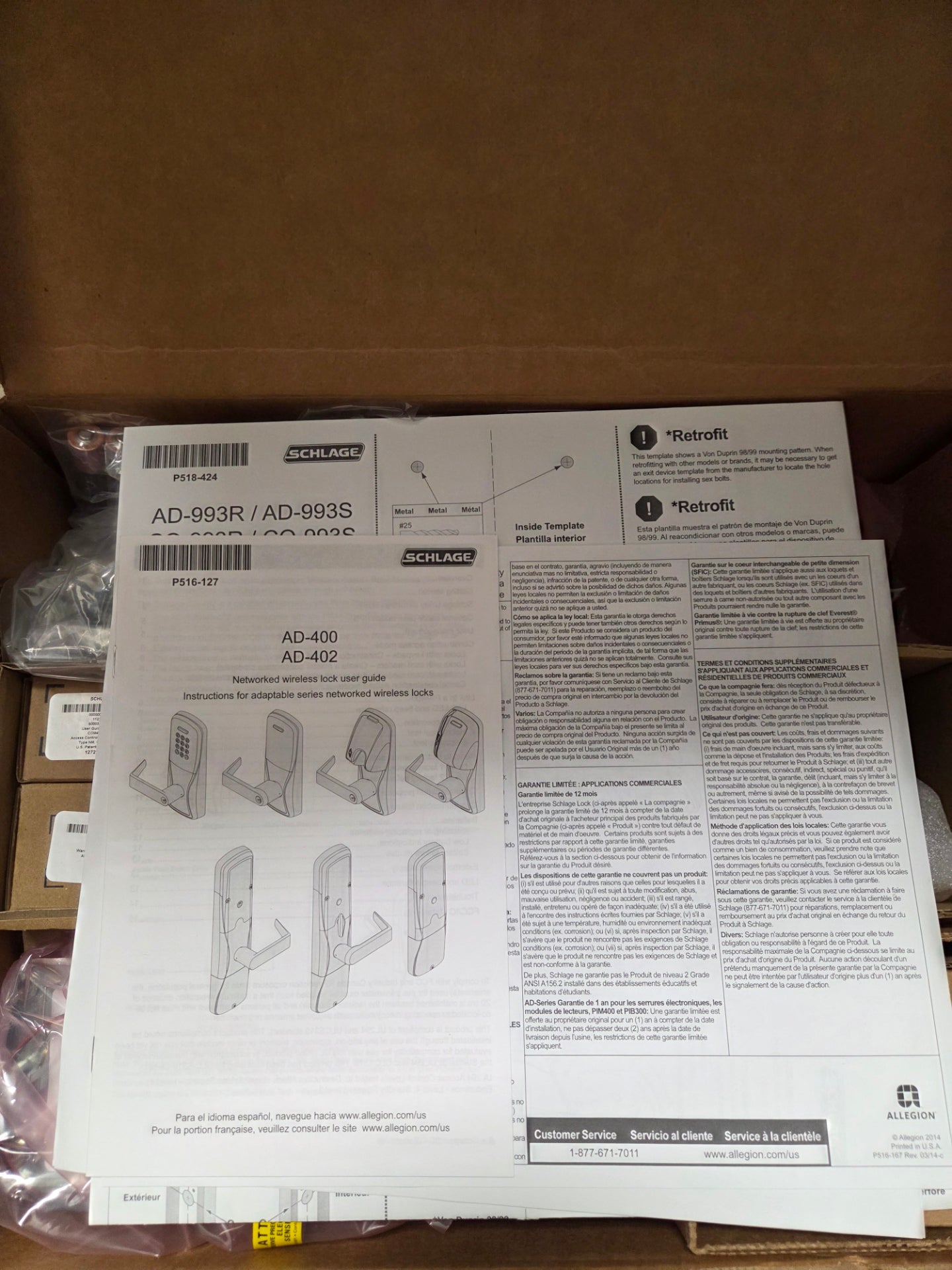 Schlage AD400 993 R70 MT RHO 626 JD LR